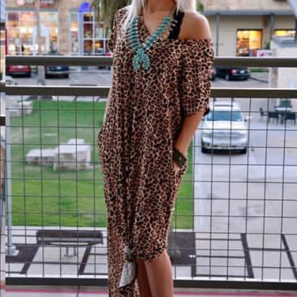 Leopard print dress